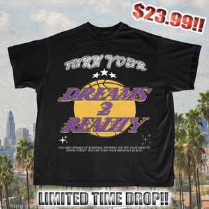 Dreams 2 Reality LA Unisex Graphic T Shirt Streetwear
